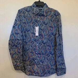 Mens Club Room Refined Woven Button Down S NWT - B5
